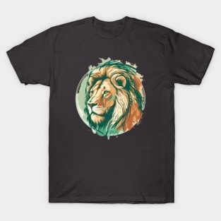 Lion Face Artwork T-Shirt